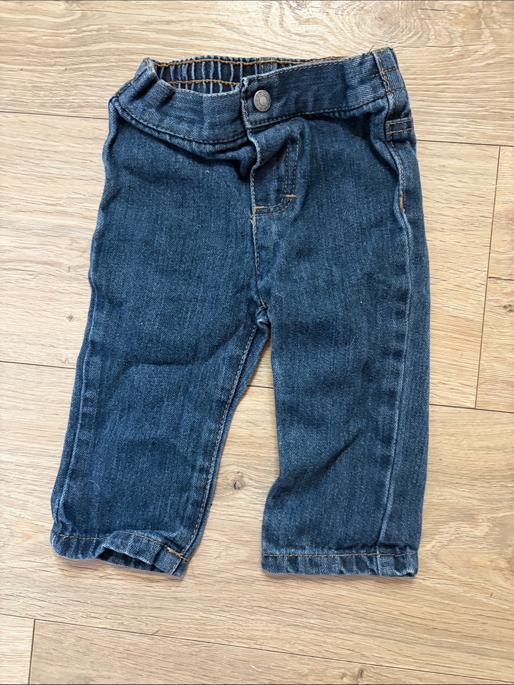 Izod Dark Blue Elastic-Waist Jeans for Kids